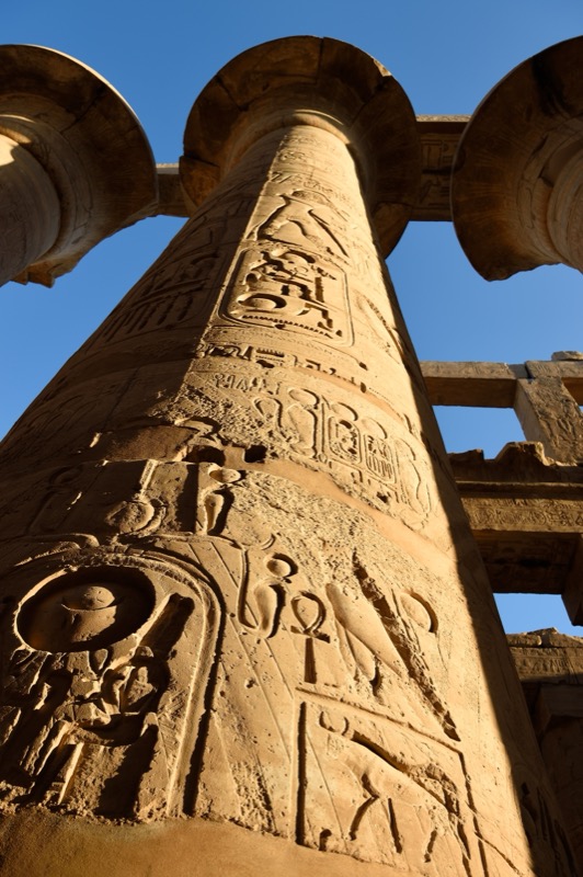 Karnak hypostyle hall columns